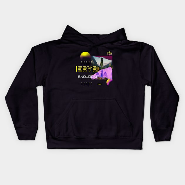 eryri snowdonia Kids Hoodie by aboss